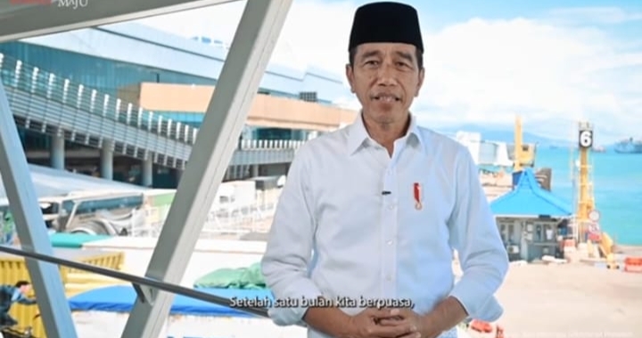 Presiden Jokowi Ucapkan Selamat Idulfitri 1444 Hijriah