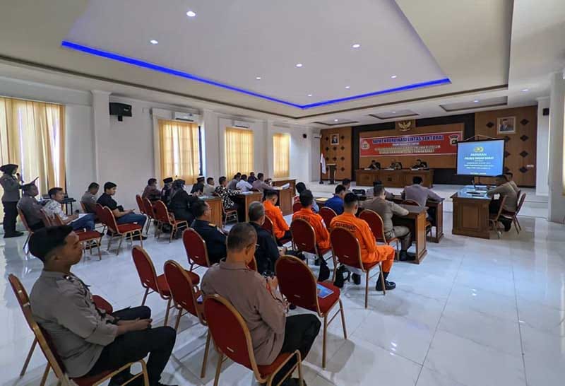 Rakor Lintas Sektoral di Polres Tanjab Barat Bahas Kesiapan Menyambut Idul Fitri