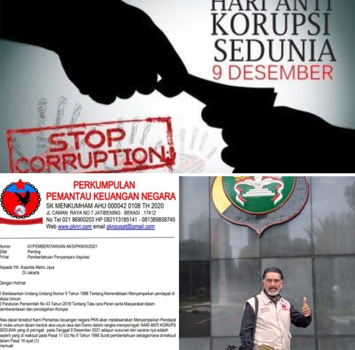 Sambut Hari Anti Korupsi Sedunia, PKN RI Canangkan Aksi Demontrasi 9 Desember 2021