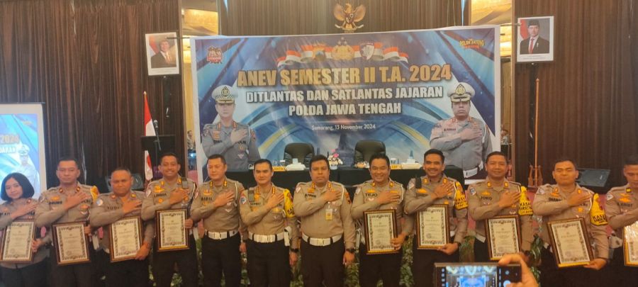 Satlantas Polres Kendal Peroleh Juara 3 Kinerja Terbaik di Jajaran Polres Tipe B