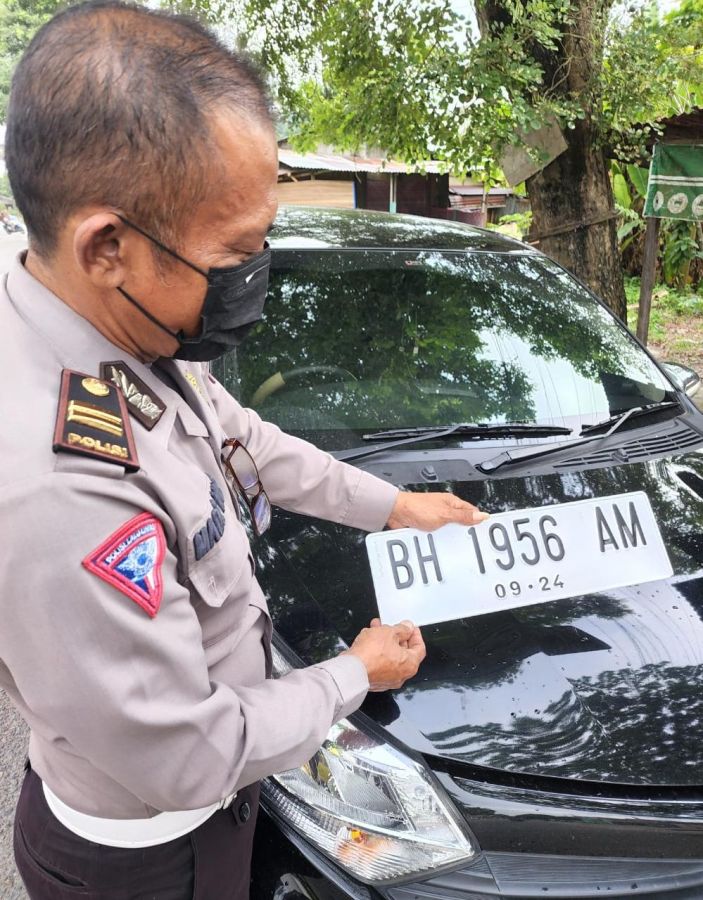 Satlantas Polres Muaro Jambi Menggelar Patroli di Jalan Lintas Timur