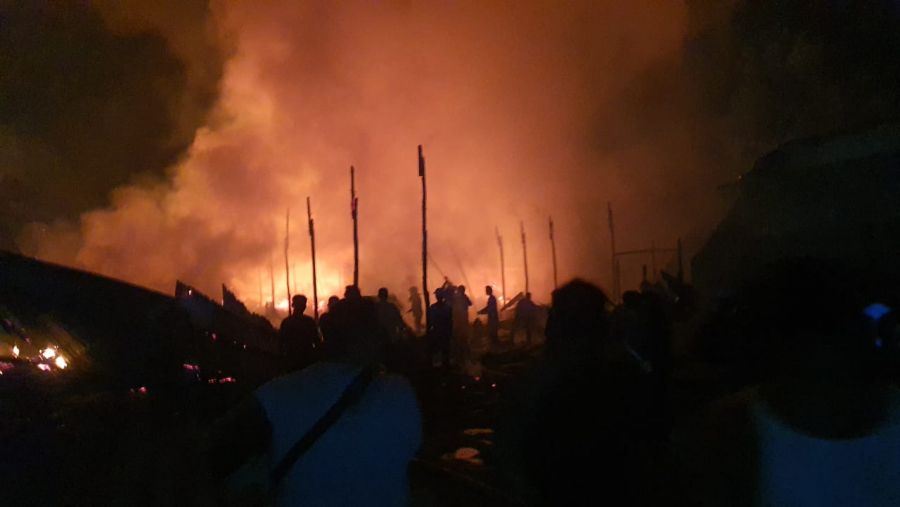 Satu Unit Gudang di Sungai Saren Ludes Dilalab Api, Ada BBM 500 Liter!