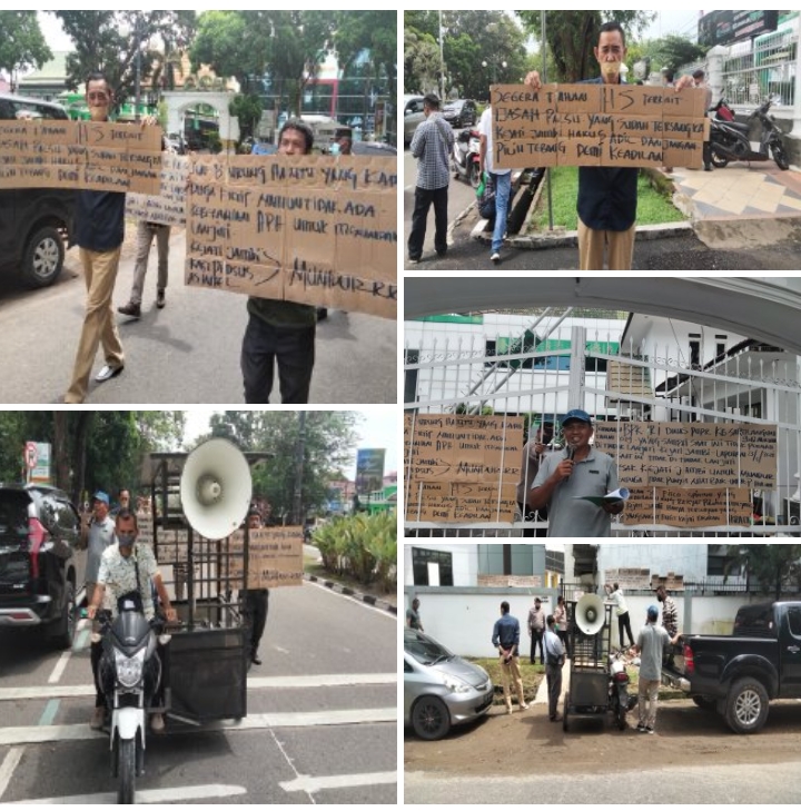 Sejumlah Ormas dan LSM Adakan Aksi Unjuk Rasa Tuntut Kajati Jambi Mundur