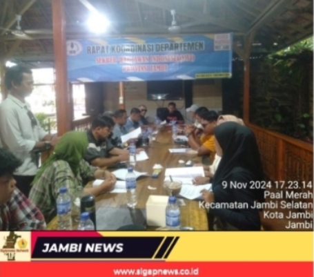 Sekber Wartawan Indonesia Jambi Laksanakan Rakor Departemen Matangkan Program Kerja 2025