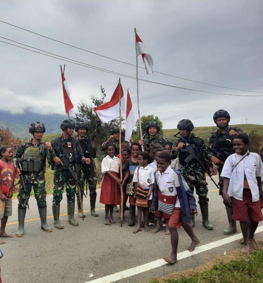 SIAP! Kibarkan 321 Bendera Merah Putih di Pegunungan Tengah Nduga
