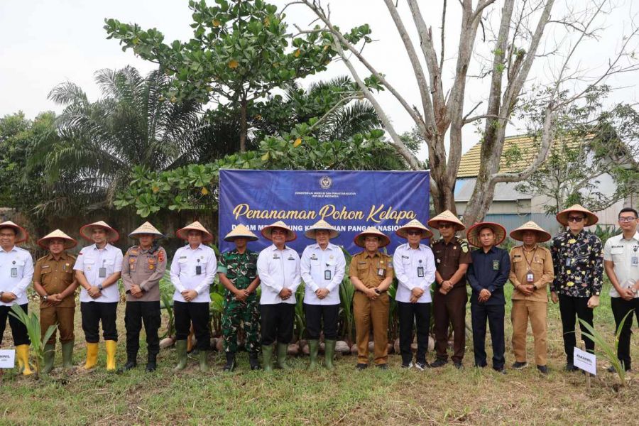 Sinergi Imigrasi-Pemasyarakatan Wujudkan Ketahanan Pangan Lewat Penanaman Kelapa