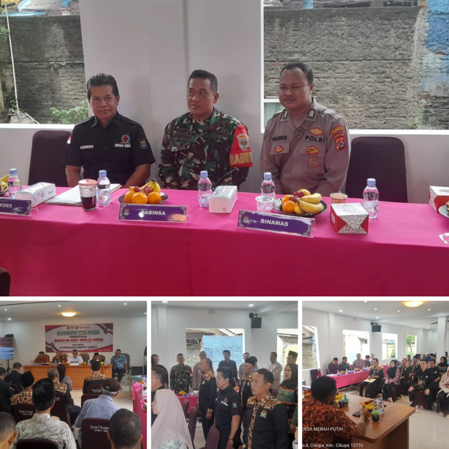 Sinergi Polri dan Masyarakat: Koperasi Merah Putih Siap Didirikan di Desa Cikupa
