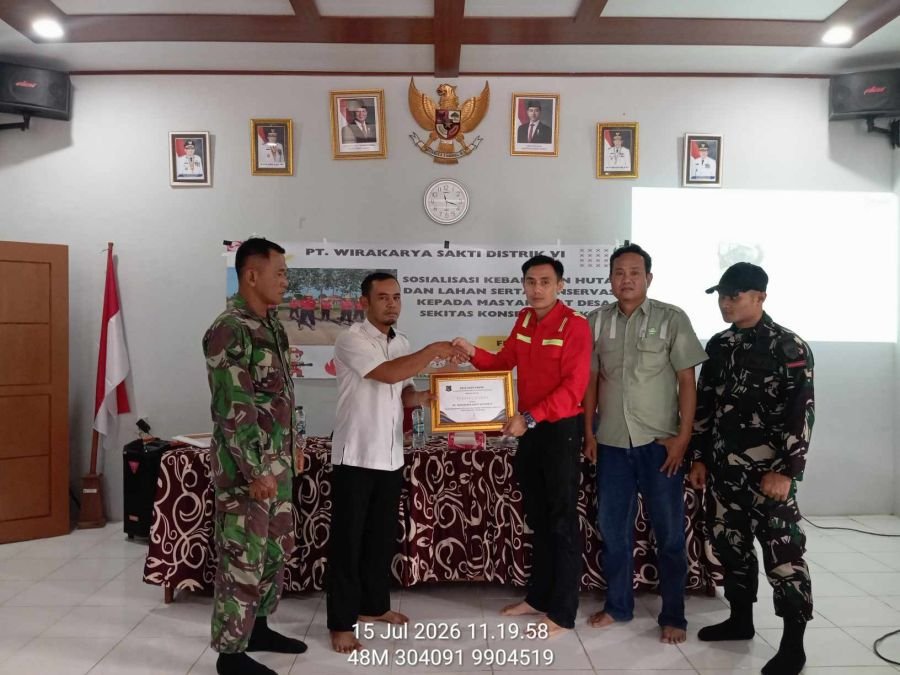 Sosialisasi Pencegahan Karhutla Digelar di Desa Suak Samin dan Sungai Baung