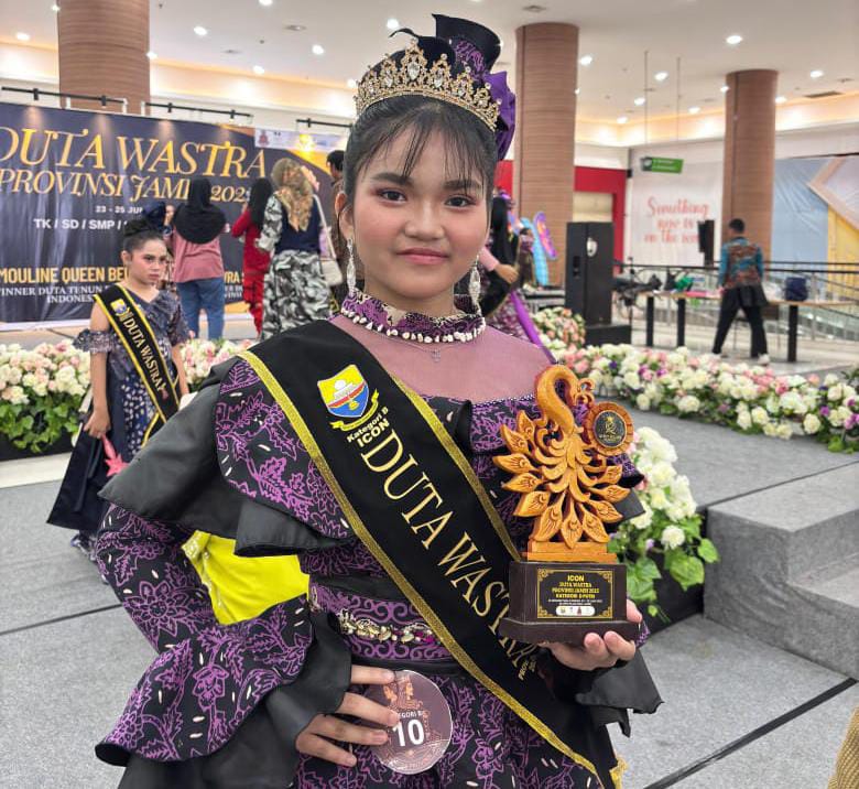 Tasya Aulia Valiant, Anak Cerdas dan Kreatif Asal Jambi Raih Prestasi Sebagai Icon Duta Wastra Jambi