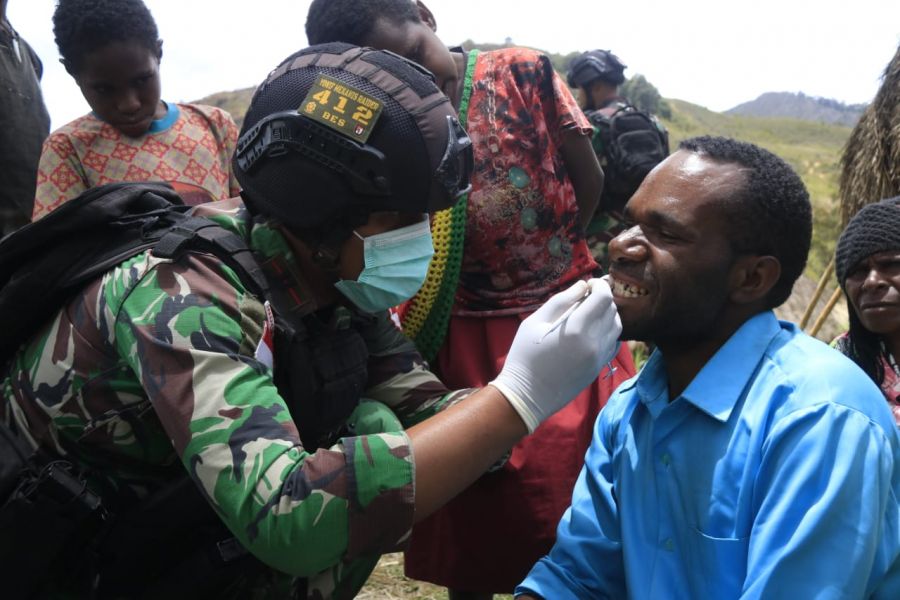 Tim Medis Satgas Yonif Mr 412 Kostrad Turun Tangan Peduli Kemanusiaan