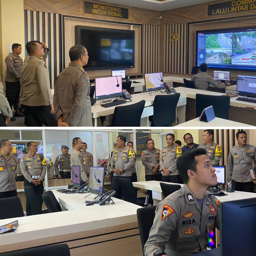 Tim Supervisi Mabes Polri Cek Posko Operasi Lilin dan Command Center Polresta Tangerang