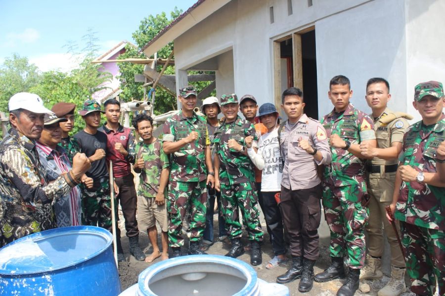Tim Wasev Mabesad Tinjau 30 Rumah Program TMMD ke 113 Kodim 1615/Lotim