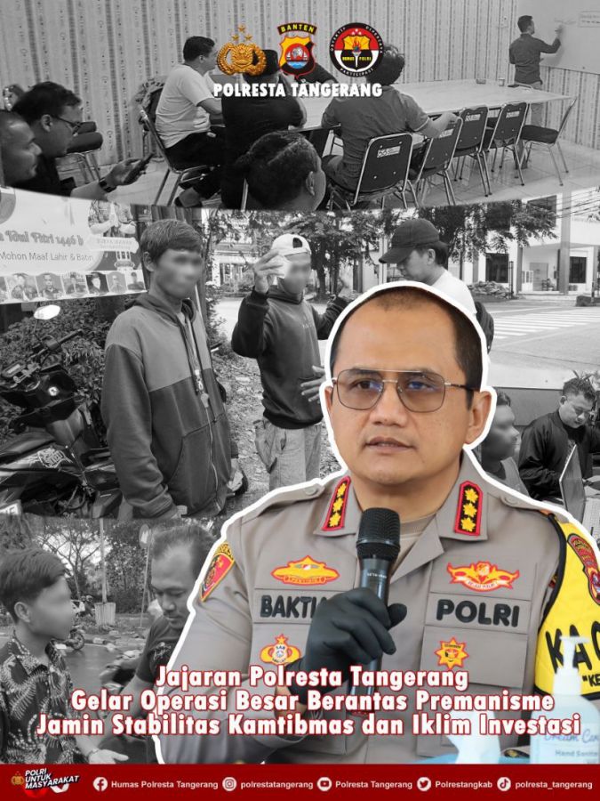 Tindak Tegas Gangguan Investasi, Polri-TNI-Pemda Sinergi Ungkap Jaringan Premanisme di Tangerang