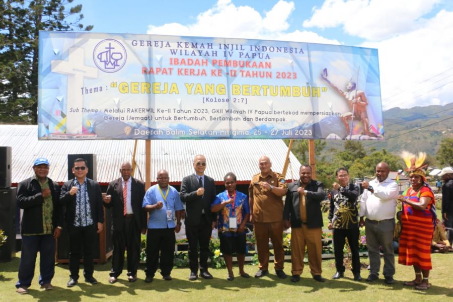 Tingkatkan Harmonisasi Beragama, Dandim 1702/JWY Hadir Dalam Rapat Kerja GKII Papua Pegunungan