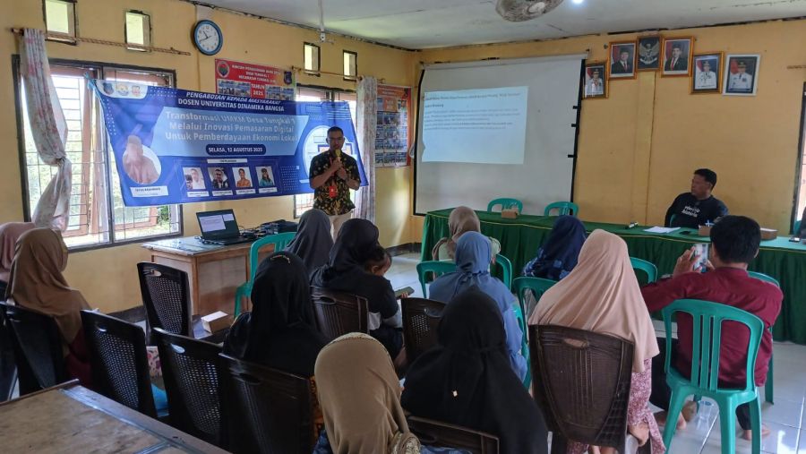 UMKM Desa Tungkal 1 Siap Go Digital Berkat Pelatihan dari Universitas Dinamika Bangsa