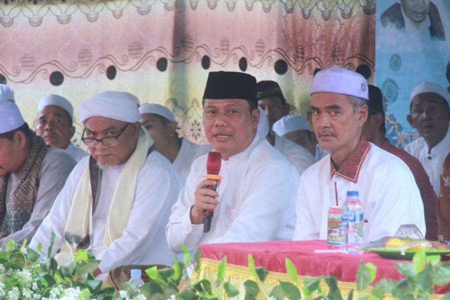 Wabup Katamso Hadiri Haul Akbar Sulthonul Aulia Syekh Abdul Qadir Al-Jailani di Desa Dataran Pinang