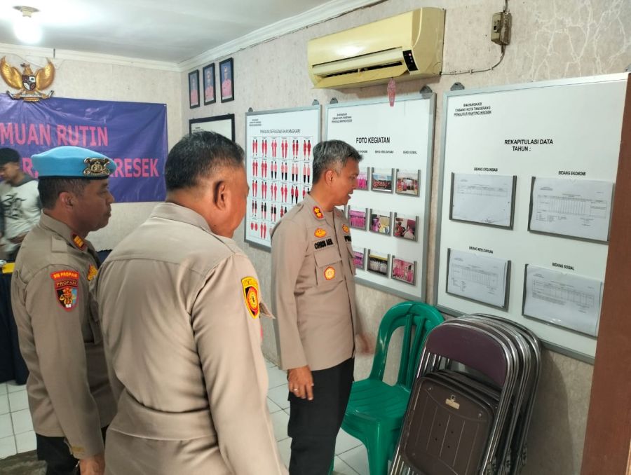 Wakapolresta Tangerang Tinjau Kesiapsiagaan dan Pelayanan Polsek Kresek