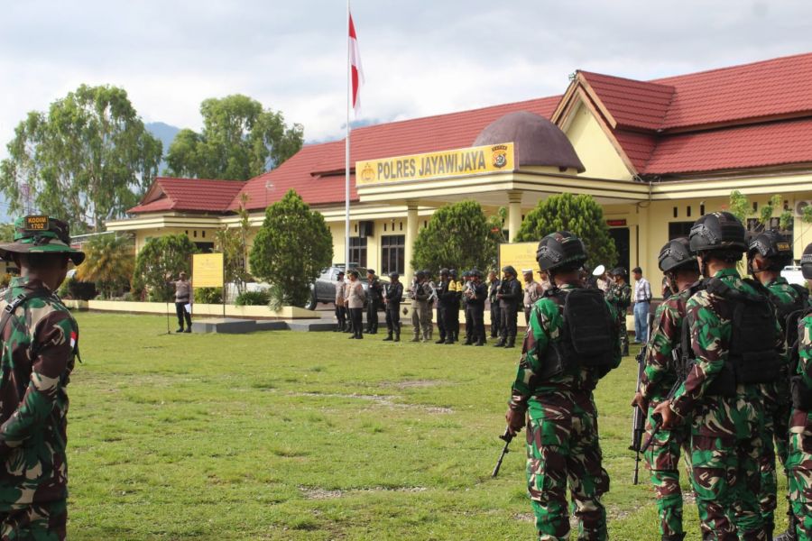 Yakinkan Situasi Aman, Kodim 1702/Jayawijaya Laksanakan Apel Gelar Pasukan