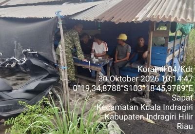 Komsos Jadi Sarana Pengawasan SDM, Serda Erwin Savitri Hadir di Tengah Warga Kelurahan Sapat