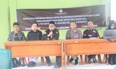 KPU Riau Bersama KPU Siak Sosialisasikan PSU Ke Pemilih